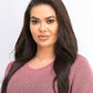 Style & Co Women's Boxy Knit Pullover Sweater Purple Size Medium