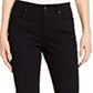 Charter Club Women's Knit Denim Straight Pull-On Leg Jeans Black Size 10