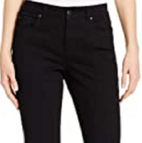 Charter Club Women's Knit Denim Straight Pull-On Leg Jeans Black Size 10