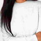 Karen Scott Women's Textured Solid Long Sleeve Crew Neck Sweater White Size Petite XL