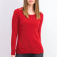 Karen Scott Women's Button Shoulder Sweater Red Size Medium