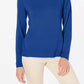 Karen Scott Women's Petite Button-Shoulder Sweater Navy Size Medium
