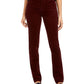Charter Club Women's Lexington Straight-Leg Corduroy Pants Bright Red Size 2 Petite