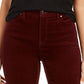 Charter Club Women's Lexington Straight-Leg Corduroy Pants Bright Red Size 2 Petite