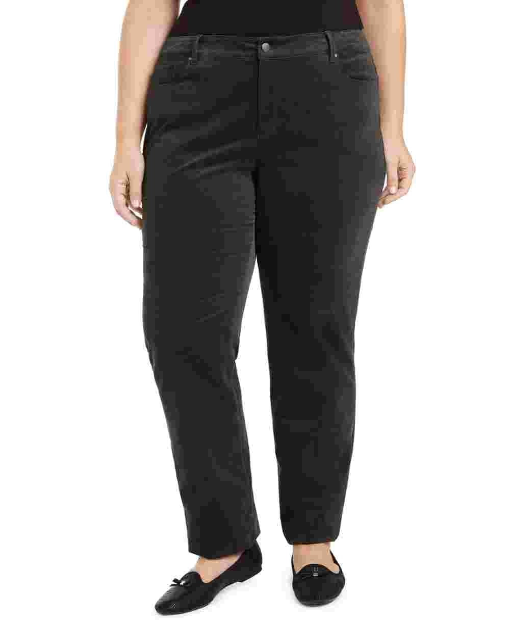 Charter Club Women's Corduroy Solid Pants Brown - Size 26W