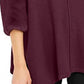 Alfani Women's Faux-Fur-Cuff Poncho Dark Red Size Large