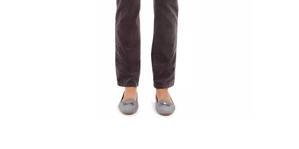 Charter Club Women's Lexington Velveteen Tummy-Control Straight Leg Jeans Dark Gray Size 4