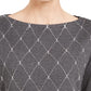 Karen Scott Women's Embellished 3/4-Sleeve Top Black Size X-Small