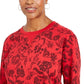 Karen Scott Women's Sport Twilight Printed Sweatshirt Red Size X-Small