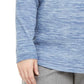 Karen Scott Women's Sport Space-Dye Microfleece Top Navy Size Medium