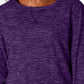 Karen Scott Women's Sport Space-Dye Microfleece Top Purple Size Small