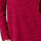 Karen Scott Women's Marled Sweatshirt  Purple Size Petite Medium