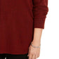 Style & Co Women's Mixed-Stitch Ribbed Turtleneck Tunic Sweater Wine Size X-Small