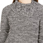 Style & Co Women's Sweater Pointelle Knit Pullover Black Size Medium