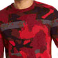 Alfani Men's Abstract Jacquard Crewneck Sweater Red Size XX-Large