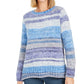 Style & Co Women's Chenille Space-Dyed Sweater Navy Size XX-Large