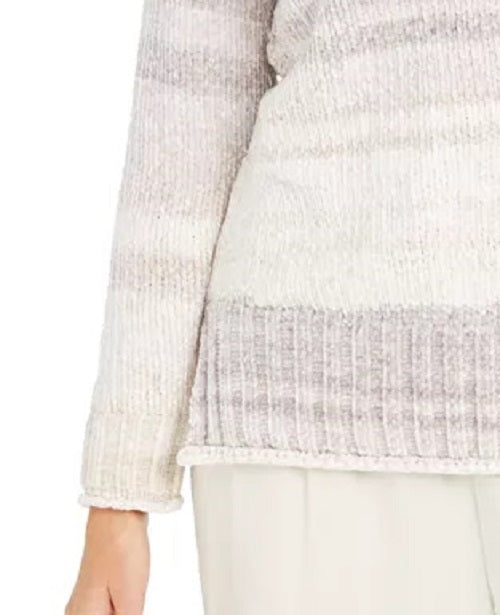 Style & Co Women's Chenille Space-Dyed Sweater White Size XX-Large