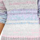 Style & Co Women's Block Long Sleeve Sweater Size Blue Multi Size Petite Medium