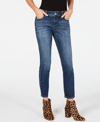 INC International Concepts Women's Tummy-Control Skinny Jeans Blue Size 0 Petite