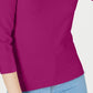 Maison Jules Women's Crewneck 3/4-Sleeve Sweater Pink Size Small