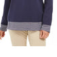 Karen Scott Women's Sport Contrast-Hem Sweatshirt Blue Size Medium