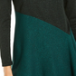 Alfani Women's Asymmetrical Colorblocked Shimmer Top Green Size XX-Large