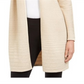 Alfani Women's Metallic Open Front Cardigan Beige Size Small