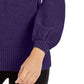 Alfani Women's Embellished Mock-Neck Sweater Purple Size Large
