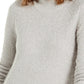Alfani Women's Mock-Neck Boucle Sweater Gray Size Small