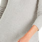 Alfani Women's Mock-Neck Boucle Sweater Gray Size Small
