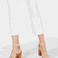 INC International Concepts Women's Cropped Skinny Pants White Size 16