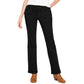 Style & Co Women's Ella Pull On Bootcut Jeans Black Size X-Small