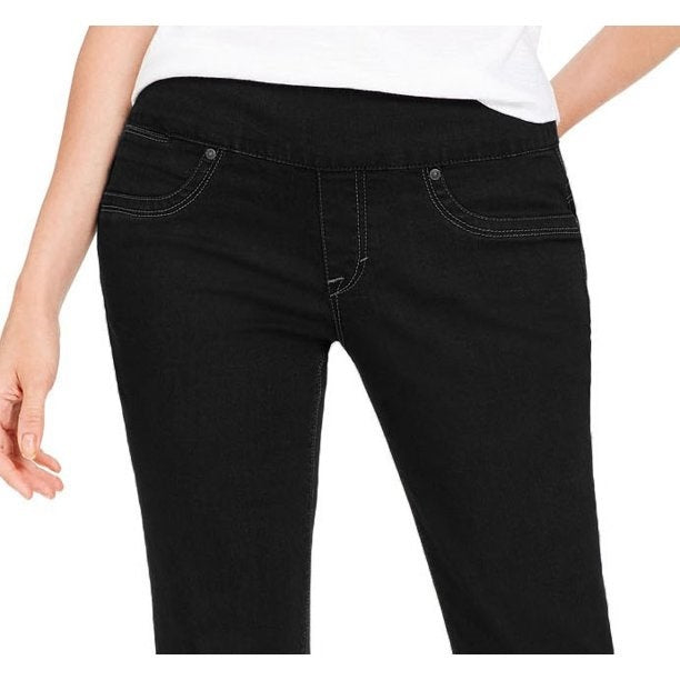 Style & Co Women's Ella Pull On Bootcut Jeans Black Size X-Small