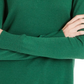 Maison Women's Jules V Neck Sweater Green Size Medium