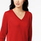 Maison Jules Women's V Neck Sweater Wine Size X-Small