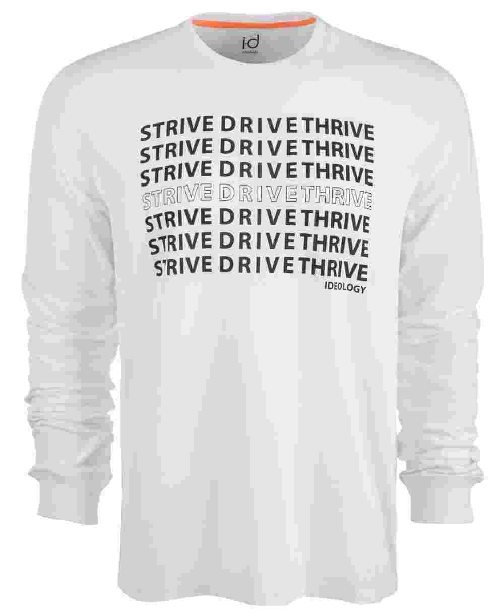 ID Ideology Men's Slogan Crew Neck T-Shirt White Size Large