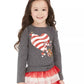 Epic Threads Toddler Girl's Candy Heart T-Shirt Dark Gray Size 2T