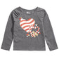 Epic Threads Toddler Girl's Candy Heart T-Shirt Dark Gray Size 2T