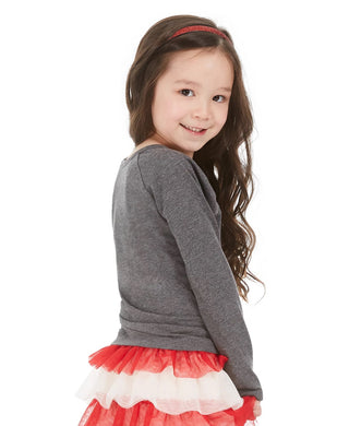 Epic Threads Toddler Girl's Candy Heart T-Shirt Dark Gray Size 2T