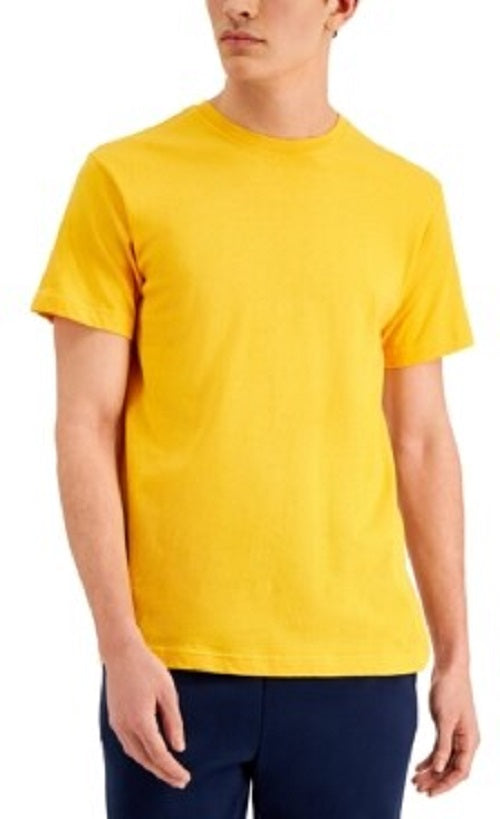 Alfani Men's Crewneck Undershirt Yellow Size Small