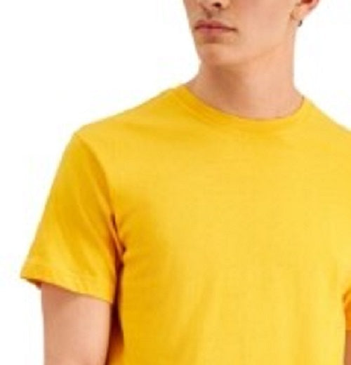 Alfani Men's Crewneck Undershirt Yellow Size Small