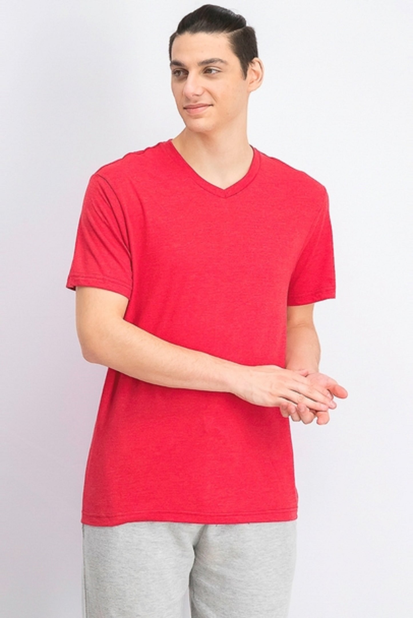 Alfani Men's V-Neck Undershirt Red Size Medium