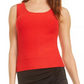 Bar III Women's Scoop Neck Sweater Tank Top Red Size Medium