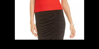 Bar III Women's Scoop Neck Sweater Tank Top Red Size Medium