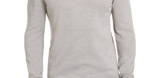 Alfani Men's Sweater Small Crewneck Wool Pullover Solid Grey Size Small