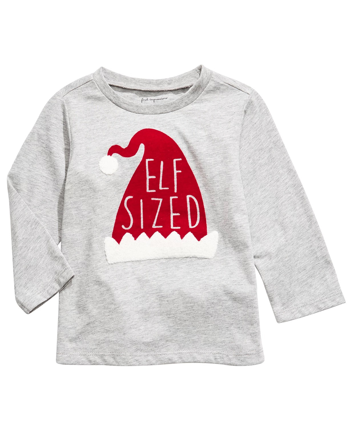 First Impressions Baby Boy's Elf T-Shirt Grey Size 12 Months