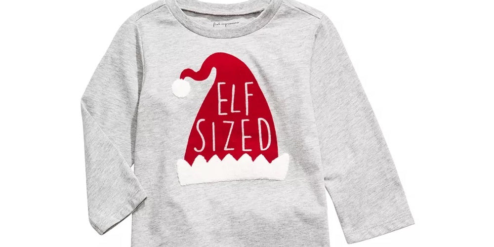 First Impressions Baby Boy's Elf T-Shirt Grey Size 12 Months