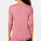 JM Collection Women's Burnout Tunic Pink Size Large