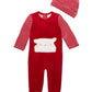 First Impressions Baby Boys 2-Pc. Hat & Footed Striped Coverall Set Red Size 6-9MOS