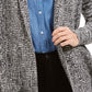 Charter Club Women's Marled Shawl-Collar Cardigan Black Size XX-Large